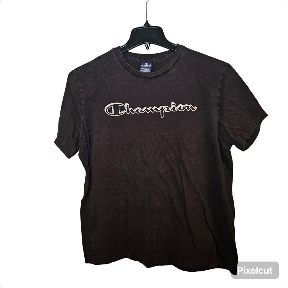Champion black short sleeve knit t-shirt size XL US